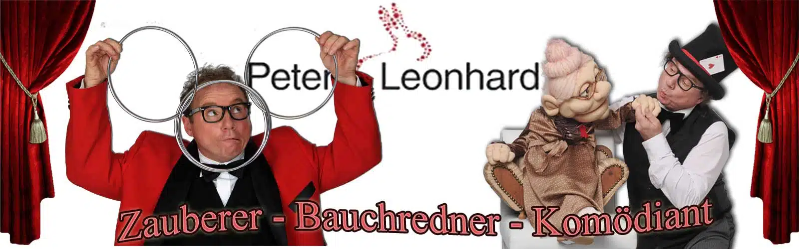 Bauchredner Zauberer Programme Header