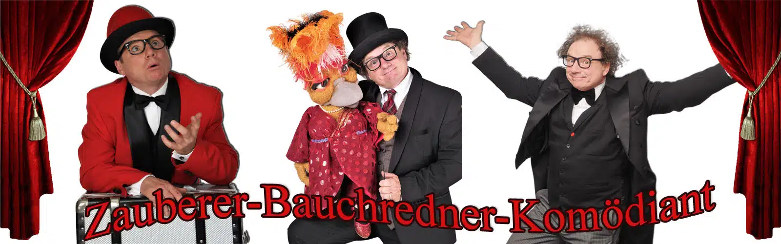 Bauchredner und Zauberer